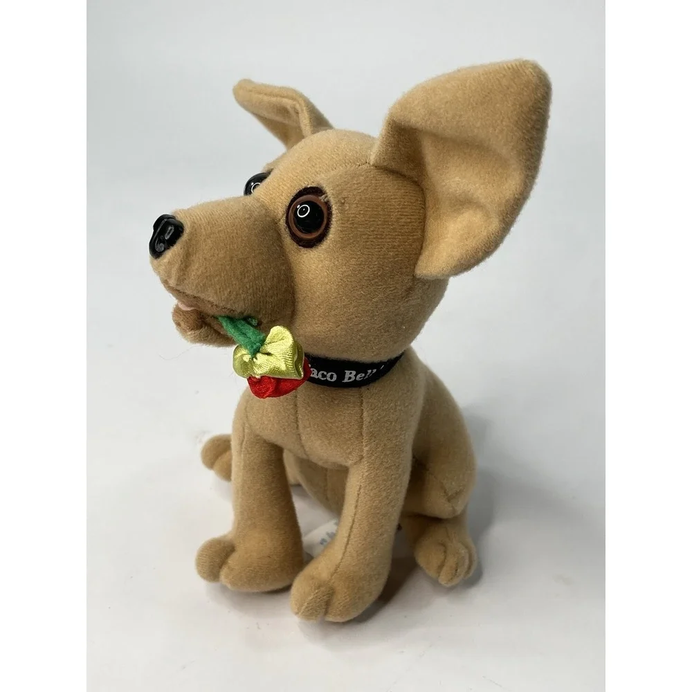 Taco Bell Chihuahua Dog Plush Toys Set of 4 Vintage 90s Applause Merchandise